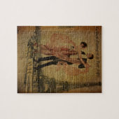 ロマンチックなパリの結婚式のワルツの社交ダンスのダンサー ジグソーパズル (横)