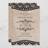 ロマンチックなパリスのおしゃれな結婚前お披露目招待状 招待状 (正面/裏面)