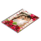 ロマンチックなパーソナライズ スパイラル ノートブック (左側)