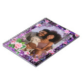 ロマンチックなパーソナライズ スパイラル ノートブック (左側)