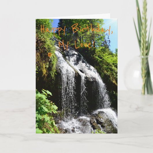 ロマンチックなパートナー誕生日カード カード (正面)