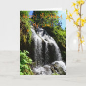 ロマンチックなパートナー誕生日カード カード (黄色い花)