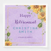 ロマンチックなヒマワリの水色引退パーティー (正面)