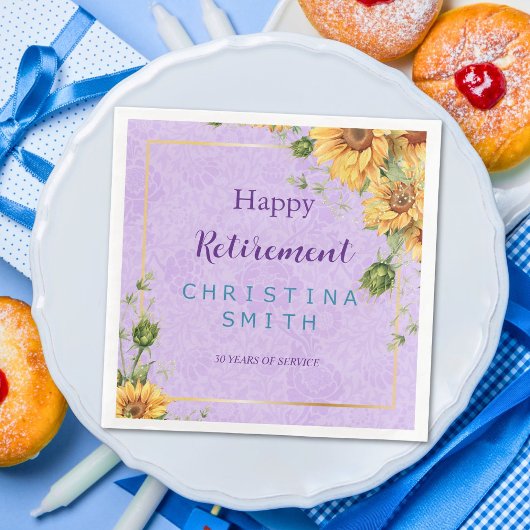 ロマンチックなヒマワリの水色引退パーティー