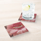 ロマンチックなヒマワリ ガラスコースター (アングル)