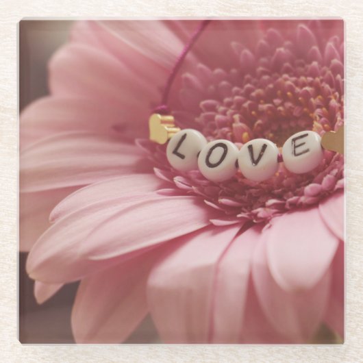 ロマンチックなヒマワリ ガラスコースター (正面)