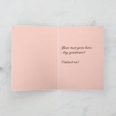 ロマンチックなビンテージのカップルと馬の絵 カード (内部)