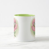 ロマンチックなビーズコーヒーマグ マグカップ (中央)