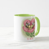 ロマンチックなビーズコーヒーマグ マグカップ (正面右)