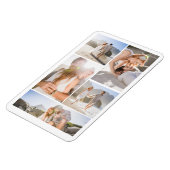 ロマンチックなビーチの写真コラージュ マグネット (左側)