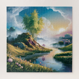 ロマンチックなビーチの夢信じ:自分自身のポスター ジグソーパズル