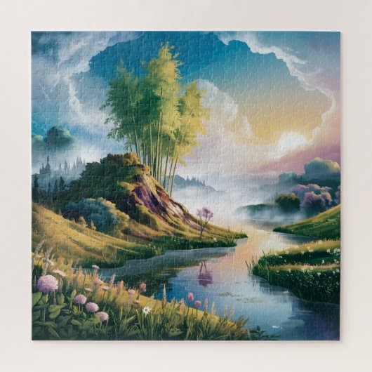 ロマンチックなビーチの夢信じ:自分自身のポスター ジグソーパズル (縦)