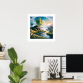 ロマンチックなビーチの夢信じ:自分自身のポスター ポスター (ホームオフィス)