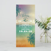 ロマンチックなビーチ結婚式プログラム – サンセットライトシー プログラム (スタンド正面)