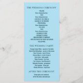 ロマンチックなビーチ結婚式番組 プログラム (裏面)