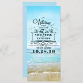 ロマンチックなビーチ結婚式番組 プログラム (正面/裏面)