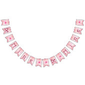 ロマンチックなピンクとクリムゾンがバレンタインデーに バンティングフラッグ (全)