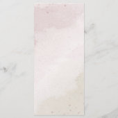 ロマンチックなピンクとシャンパンの結婚花 メニュー (裏面)