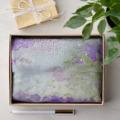 ロマンチックなピンクと紫のフローラ水色ルパン 薄葉紙 (ギフト)