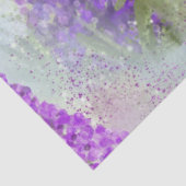 ロマンチックなピンクと紫のフローラ水色ルパン 薄葉紙 (詳細)