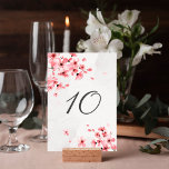 ロマンチックなピンクのさくらんぼの花結婚編集可能 テーブルナンバー<br><div class="desc">ピンクのシンプルさくらんぼの花の水の色のイラストレーションを持つスタイリッシュフローラデザインを搭載したエレガントとロマンチックなテーブルナンバーカード。テンプレートカスタマイズフィールドを編集して簡単にテーブル番号を取得。このテーブル番号は「ピンクさくらんぼブロッサム結婚」コレクションの一部である。ご注文の際はカスタムご遠慮なくacherryonthecake@hotmail.comまでお電話で下さい(1-2の作業日をご了承ください)。</div>