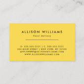 ロマンチックなピンクのバイクフローラ配送の花 名刺 (裏面)