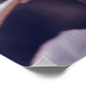 ロマンチックなピンクのバラの芽inサンセット《写真》ぼけ味バックライト ポスター (角)