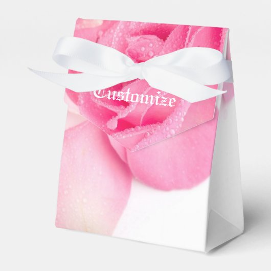 ロマンチックなピンクのバラの行商人の好意ボックス フェイバーボックス (正面サイド)