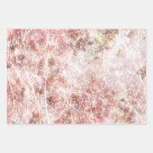 ロマンチックなピンクのバラの輝結婚き ラッピングペーパーシート (正面2)