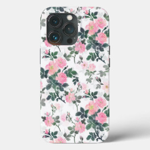 ロマンチックなピンクのバラフローラウォーター絵画カラー iPhone 13 PROケース