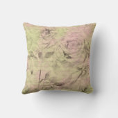 ロマンチックなピンクのバラ クッション (裏面)