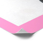 ロマンチックなピンクのフクロウのポスター ポスター (角)