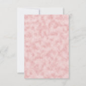 ロマンチックなピンクのフローラウェディングレセプション招待状 招待状 (裏面)