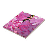 ロマンチックなピンクのフローラエレガントアジサイ タイル (側面)