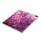 ロマンチックなピンクのフローラエレガントアジサイ タイル (側面)