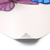 ロマンチックなピンクのフローラブライダルシャワー歓迎ポスター フォトプリント            (角)