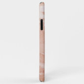 ロマンチックなピンクのマーブリングパターン Case-Mate iPhoneケース (裏面/右)