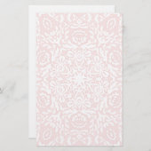 ロマンチックなピンクのレースフローラ文具 便箋 (正面/裏面)