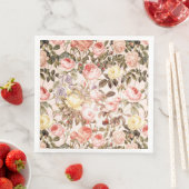 ロマンチックなピンクのヴィンテージバラ花柄 (インサイチュ)