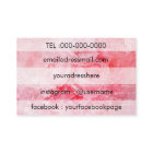 ロマンチックなピンクの古いバラの素朴なBussinesカード