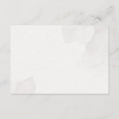 ロマンチックなピンクの桜の花のウェディング エンクロージャーカード (裏面)