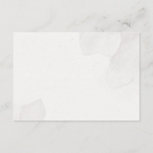 ロマンチックなピンクの桜の花のウェディング エンクロージャーカード (裏面)