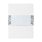 ロマンチックなピンクの水色のバラブルー結婚ズ 招待状ベリーバンド (裏面例)