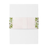 ロマンチックなピンクの水色のバラ結婚ズ 招待状ベリーバンド (裏面例)