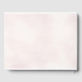 ロマンチックなピンクの水色のフローラ結婚ズ ゲストブック (裏面)