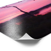 ロマンチックなピンクの空 フォトプリント (角)