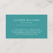 ロマンチックなピンクの自転車花屋、花屋 名刺 (裏面)