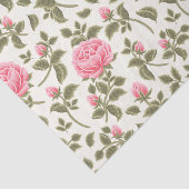 ロマンチックなピンクの花の庭のトレンディーデクページ 薄葉紙 (詳細)