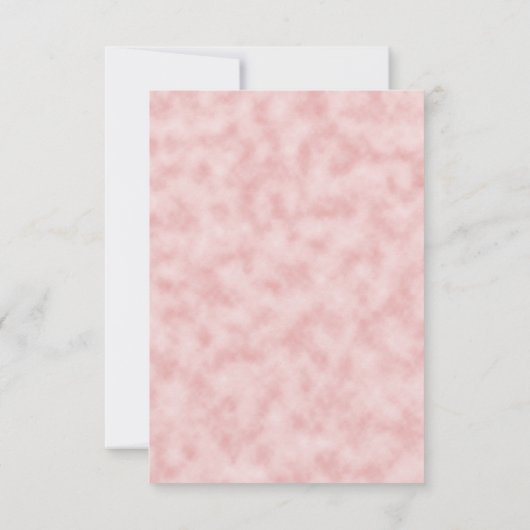 ロマンチックなピンクの花の結婚式の招待状 招待状 (裏面)