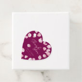 ロマンチックなピンクの花びらサンキュー結婚ズ フェイバータグ (インサイチュ)